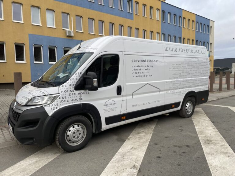 Ukázka realizace: Ideehouse – Truhlářství – Polep dodávky