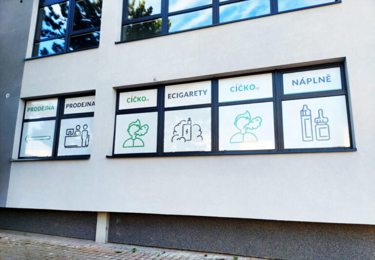 Ukázka realizace: Cíčko.cz – Polep oken
