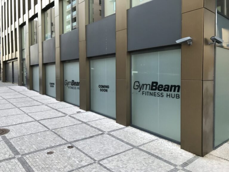 Ukázka realizace: GymBeam – Polep provozovny