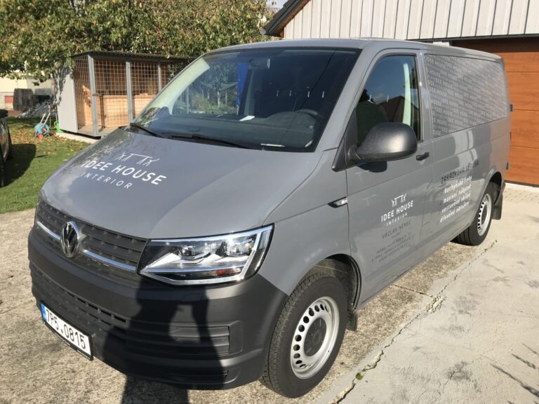 Ukázka realizace: Truhlářství Idee House –  Polepy dodávky VW Transporter