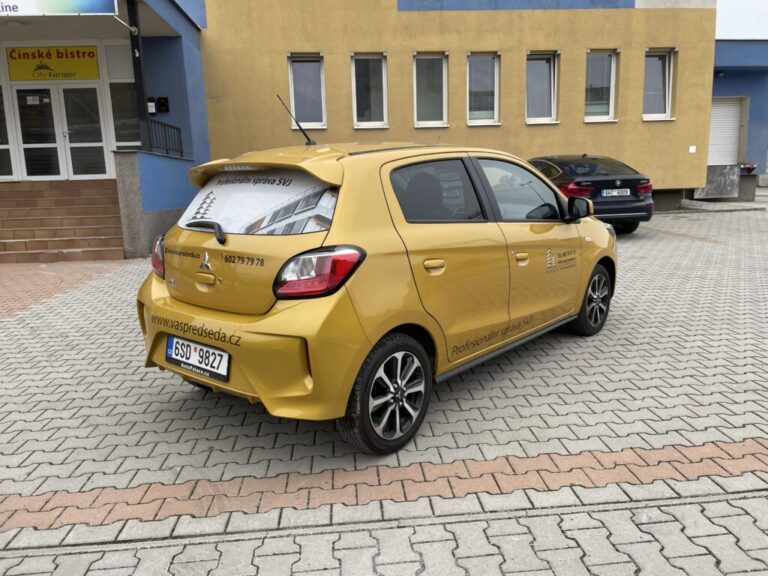 Ukázka realizace: Polep Mitsubishi SpaceStar – vaspredseda.cz