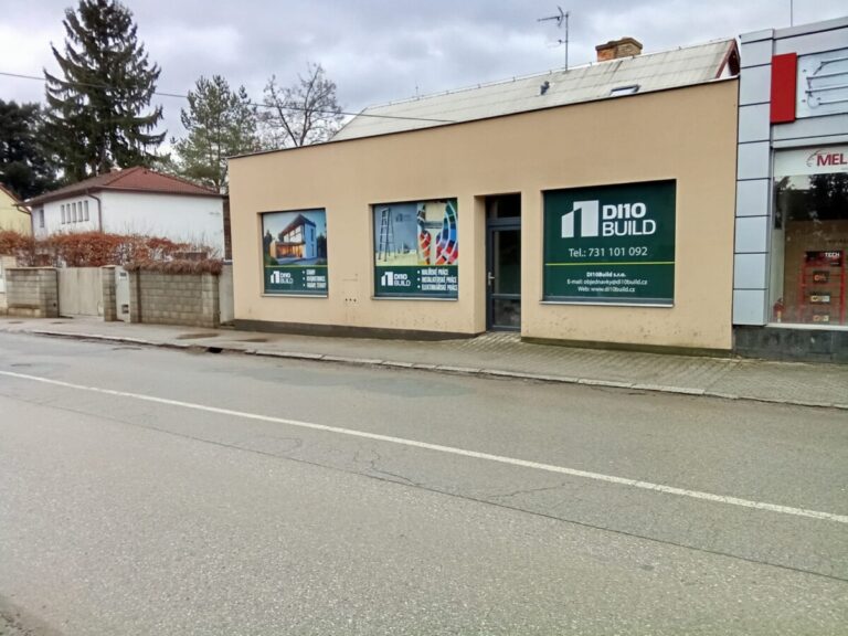 Foto č. 4 - Polep výlohy stavební firmy DI10 BUILD