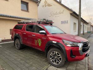 Polep pickup Toyota Hilux pro arboristu z Mikulova