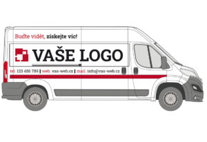 Velká dodávka – střední polep