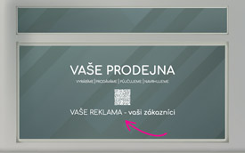 Náhled produktu: Nápis na výlohu - 100x50 cm