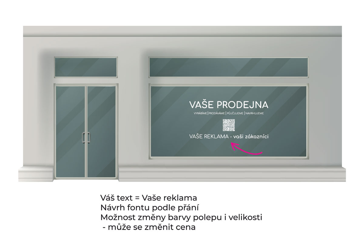 Náhled produktu: Nápis na výlohu - 100x50 cm – fotografie 1