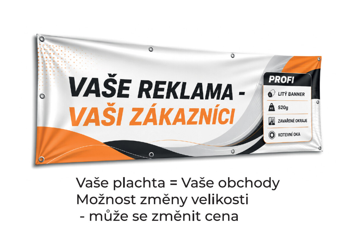 Plachta 250×100 cm