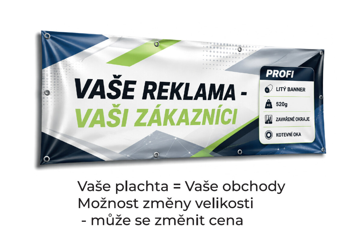 Plachta 350×150 cm