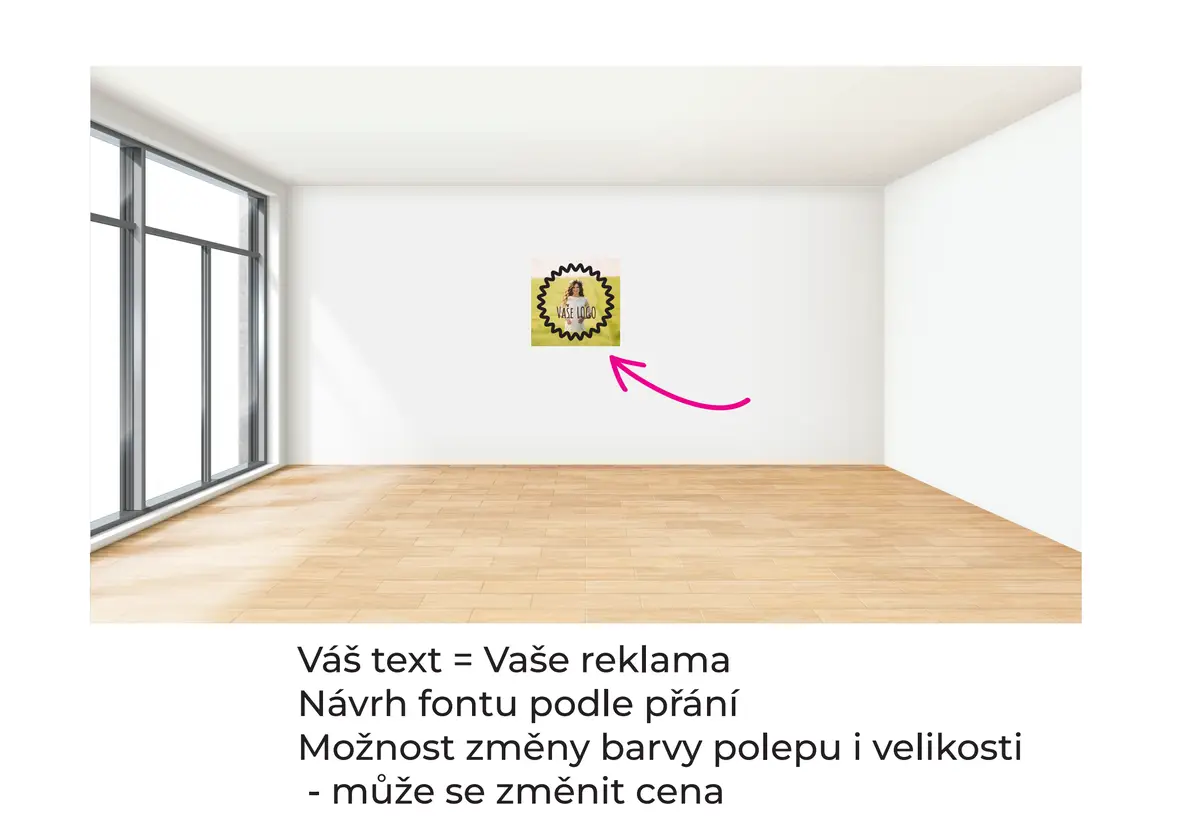 Interiérový polep tištěný - 50x50 cm - produktový náhled