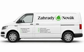Náhled produktu: Zahradník - střední dodávka - střední polep