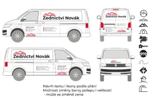 Náhled produktu: Zedník - střední dodávka - střední polep – fotografie 1