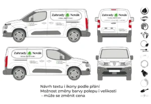 Náhled produktu: Zahradník - malá dodávka - střední polep – fotografie 1