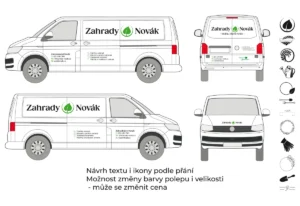 Náhled produktu: Zahradník - střední dodávka - střední polep – fotografie 1