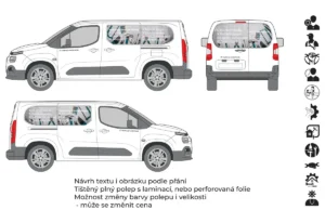 Hodinový manžel - malá dodávka - tištěné prolisy + řezaná loga - společný náhled