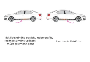 Náhled produktu: Osobní auto – tištěné pruhy – fotografie 1