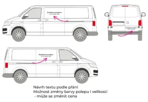 Dodávka k pronájmu - střední dodávka - malý polep - společný náhled